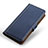 Custodia Portafoglio In Pelle Cover con Supporto M14L per Samsung Galaxy A02s Blu