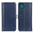 Custodia Portafoglio In Pelle Cover con Supporto M14L per Samsung Galaxy A22 5G Blu