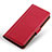 Custodia Portafoglio In Pelle Cover con Supporto M14L per Samsung Galaxy F02S SM-E025F Rosso