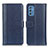 Custodia Portafoglio In Pelle Cover con Supporto M14L per Samsung Galaxy M52 5G Blu