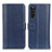 Custodia Portafoglio In Pelle Cover con Supporto M14L per Sony Xperia 10 III Blu