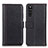 Custodia Portafoglio In Pelle Cover con Supporto M14L per Sony Xperia 10 III Lite Nero