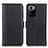 Custodia Portafoglio In Pelle Cover con Supporto M14L per Xiaomi Redmi Note 10 Pro 5G Nero