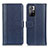 Custodia Portafoglio In Pelle Cover con Supporto M14L per Xiaomi Redmi Note 11 5G Blu