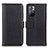 Custodia Portafoglio In Pelle Cover con Supporto M14L per Xiaomi Redmi Note 11 5G Nero