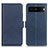 Custodia Portafoglio In Pelle Cover con Supporto M15L per Google Pixel 7 5G Blu