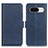 Custodia Portafoglio In Pelle Cover con Supporto M15L per Google Pixel 8 5G Blu