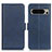 Custodia Portafoglio In Pelle Cover con Supporto M15L per Google Pixel 8 Pro 5G Blu