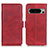 Custodia Portafoglio In Pelle Cover con Supporto M15L per Google Pixel 8 Pro 5G Rosso