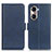 Custodia Portafoglio In Pelle Cover con Supporto M15L per Huawei Honor 60 5G Blu