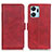 Custodia Portafoglio In Pelle Cover con Supporto M15L per Huawei Honor X7a Rosso