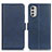 Custodia Portafoglio In Pelle Cover con Supporto M15L per Motorola Moto E32 Blu