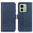 Custodia Portafoglio In Pelle Cover con Supporto M15L per Motorola Moto Edge 40 5G Blu