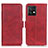 Custodia Portafoglio In Pelle Cover con Supporto M15L per Motorola Moto Edge 40 Pro 5G Rosso