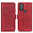 Custodia Portafoglio In Pelle Cover con Supporto M15L per Motorola Moto G Play (2023) Rosso