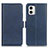 Custodia Portafoglio In Pelle Cover con Supporto M15L per Motorola Moto G73 5G Blu