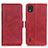 Custodia Portafoglio In Pelle Cover con Supporto M15L per Nokia C2 2nd Edition Rosso