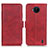 Custodia Portafoglio In Pelle Cover con Supporto M15L per Nokia C20 Plus Rosso