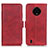 Custodia Portafoglio In Pelle Cover con Supporto M15L per Nokia C200 Rosso