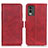 Custodia Portafoglio In Pelle Cover con Supporto M15L per Nokia C210 Rosso