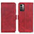 Custodia Portafoglio In Pelle Cover con Supporto M15L per Nokia G11 Rosso