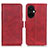 Custodia Portafoglio In Pelle Cover con Supporto M15L per OnePlus Nord CE 3 5G Rosso