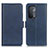 Custodia Portafoglio In Pelle Cover con Supporto M15L per Oppo A54 5G Blu