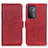 Custodia Portafoglio In Pelle Cover con Supporto M15L per Oppo A54 5G Rosso