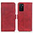 Custodia Portafoglio In Pelle Cover con Supporto M15L per Oppo A55S 5G Rosso