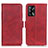 Custodia Portafoglio In Pelle Cover con Supporto M15L per Oppo A74 4G Rosso