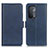 Custodia Portafoglio In Pelle Cover con Supporto M15L per Oppo A93 5G Blu