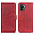 Custodia Portafoglio In Pelle Cover con Supporto M15L per Oppo A94 4G Rosso