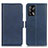 Custodia Portafoglio In Pelle Cover con Supporto M15L per Oppo F19 Blu