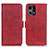 Custodia Portafoglio In Pelle Cover con Supporto M15L per Oppo F21 Pro 4G Rosso