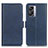 Custodia Portafoglio In Pelle Cover con Supporto M15L per Oppo K10 5G India Blu