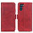 Custodia Portafoglio In Pelle Cover con Supporto M15L per Oppo K9 Pro 5G Rosso