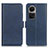 Custodia Portafoglio In Pelle Cover con Supporto M15L per Oppo Reno10 5G Blu