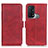 Custodia Portafoglio In Pelle Cover con Supporto M15L per Oppo Reno5 A Rosso