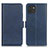 Custodia Portafoglio In Pelle Cover con Supporto M15L per Samsung Galaxy A03 Blu