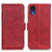 Custodia Portafoglio In Pelle Cover con Supporto M15L per Samsung Galaxy A03 Core Rosso