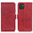 Custodia Portafoglio In Pelle Cover con Supporto M15L per Samsung Galaxy A03 Rosso