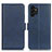 Custodia Portafoglio In Pelle Cover con Supporto M15L per Samsung Galaxy A04s Blu