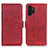 Custodia Portafoglio In Pelle Cover con Supporto M15L per Samsung Galaxy A04s Rosso