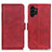 Custodia Portafoglio In Pelle Cover con Supporto M15L per Samsung Galaxy A13 4G Rosso