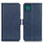 Custodia Portafoglio In Pelle Cover con Supporto M15L per Samsung Galaxy A22 5G Blu