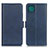 Custodia Portafoglio In Pelle Cover con Supporto M15L per Samsung Galaxy F42 5G Blu