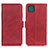 Custodia Portafoglio In Pelle Cover con Supporto M15L per Samsung Galaxy F42 5G Rosso