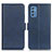 Custodia Portafoglio In Pelle Cover con Supporto M15L per Samsung Galaxy M52 5G Blu