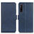 Custodia Portafoglio In Pelle Cover con Supporto M15L per Sony Xperia 1 V Blu