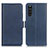 Custodia Portafoglio In Pelle Cover con Supporto M15L per Sony Xperia 10 III Blu